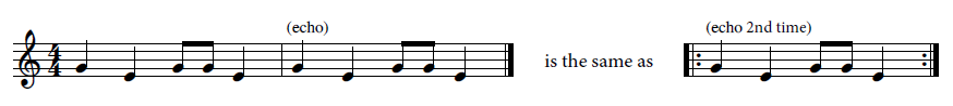 Cuckoo Song musical notation